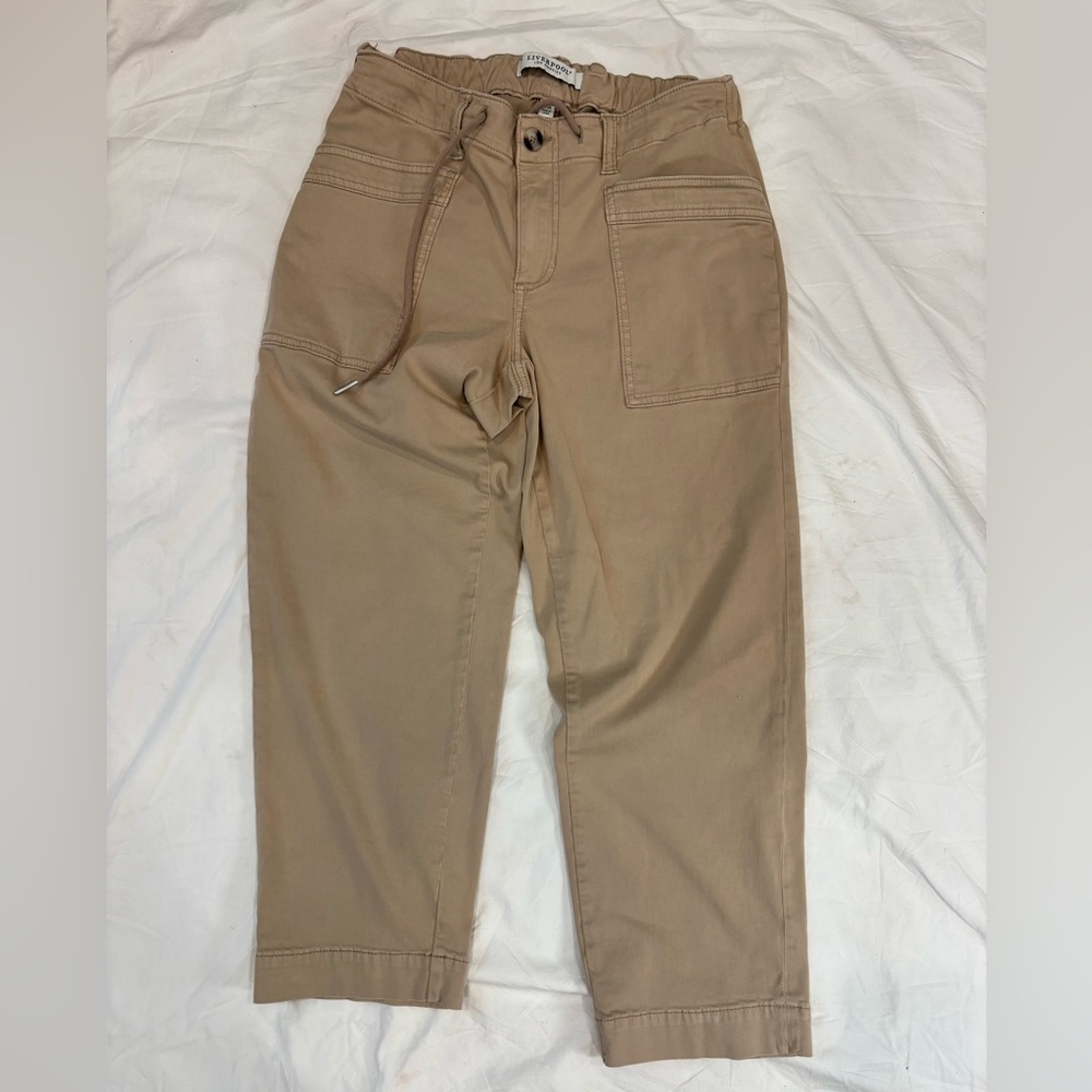 Liverpool Tan Drawstring Trousers
